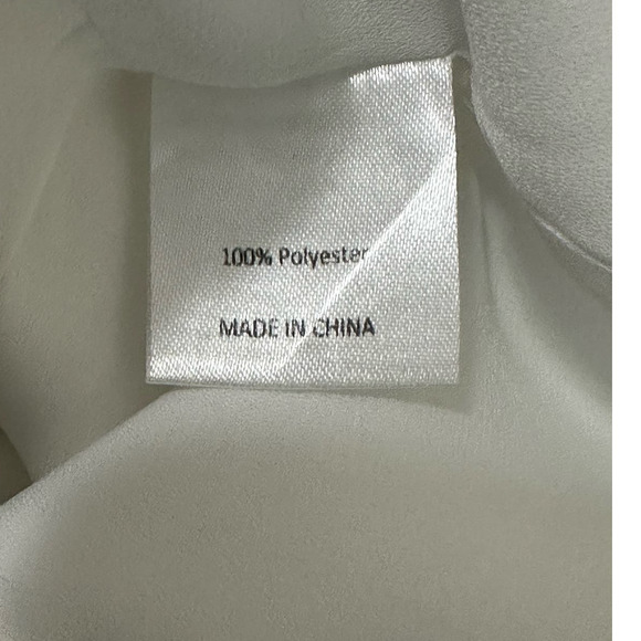 Sheike cream gray flower print sleeveless pleated dress blouse size 8 - Picture 4 of 11